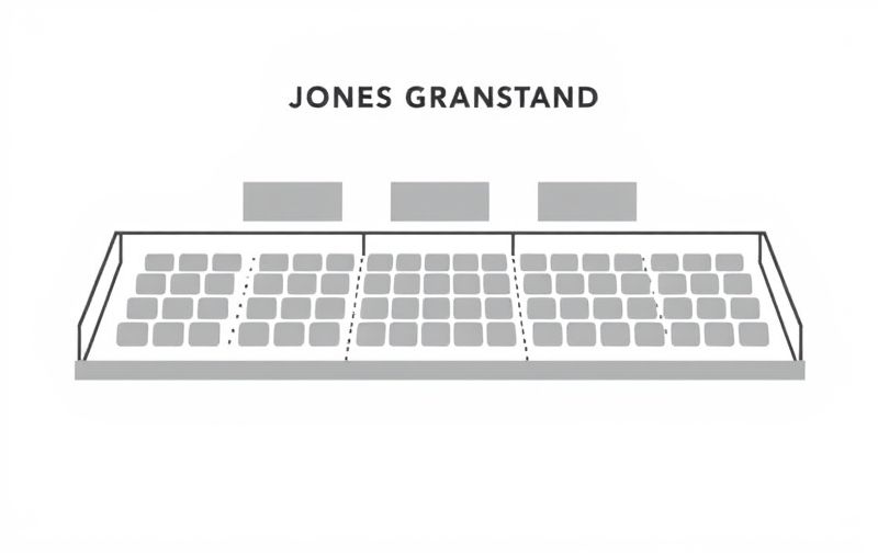 Jones Grandstand Seating Map