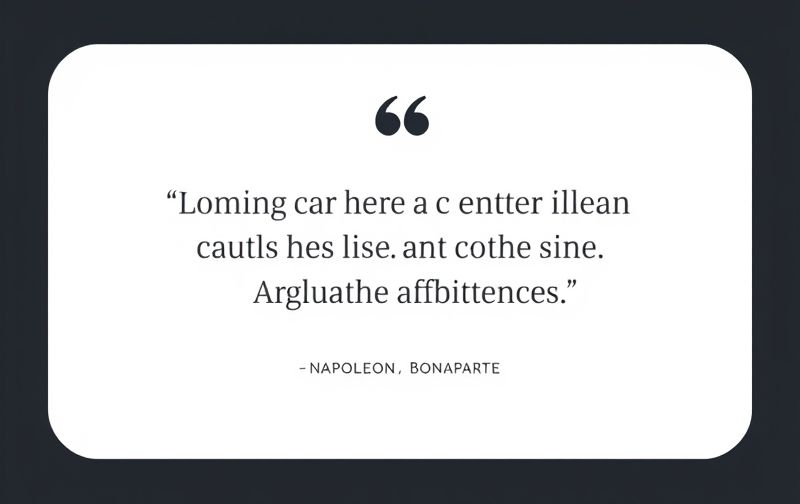 One Meaningful Quote Attributed To Napoleon