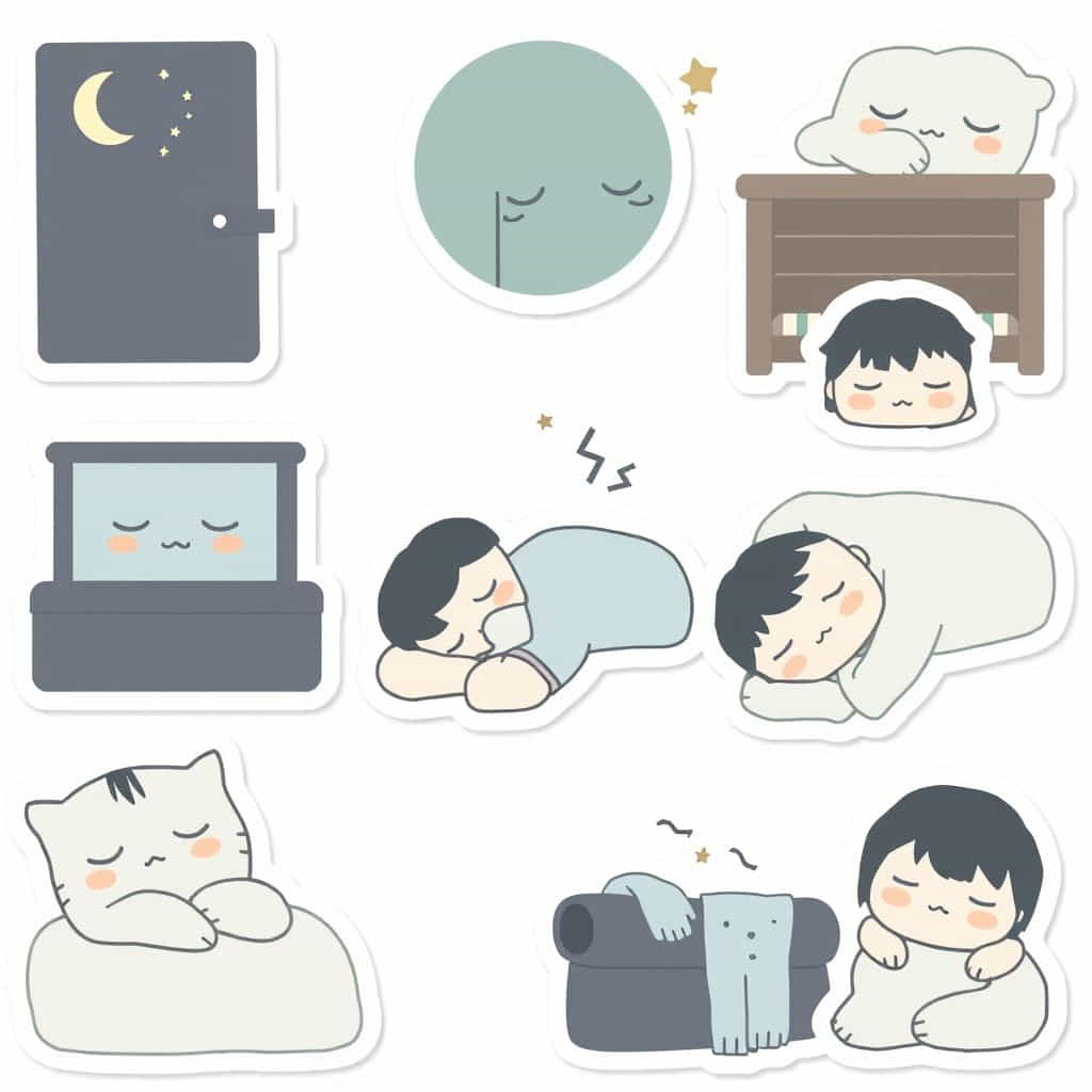 Elementary School Sleepy Stickers
