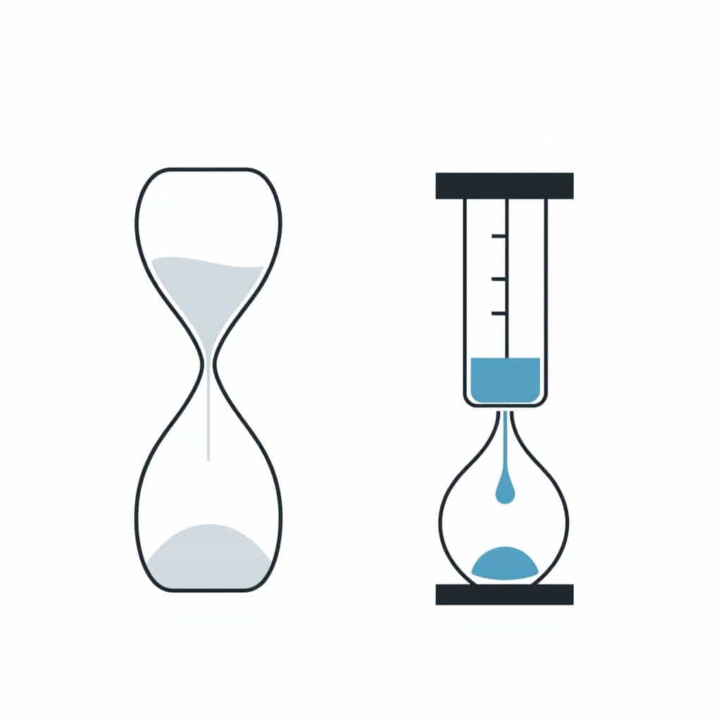 How Are The Hourglass And The Water Clock Similar