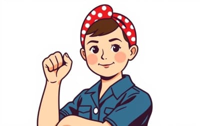 Kid Rosie The Riveter Costume