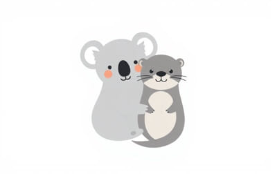 Koala And Otter Unlikely Friends