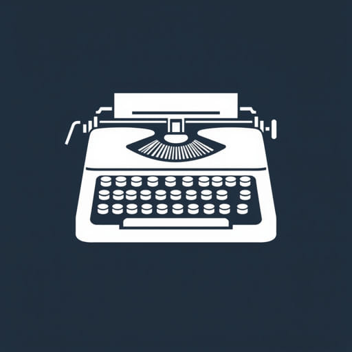 A Drawing Of A Typewriter