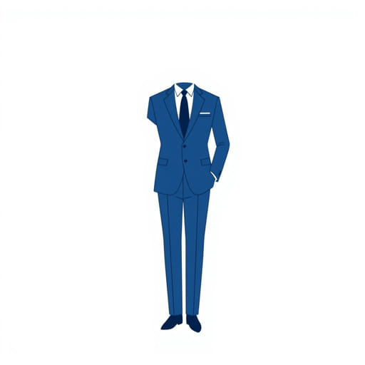 Van Heusen Blue Birdseye Suit