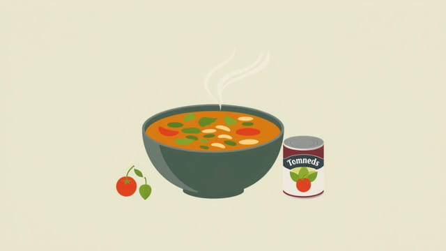 Vegetable Soup With Tinned Tomatoes