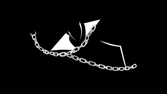 Villain Rhodium Plated Silver Chain