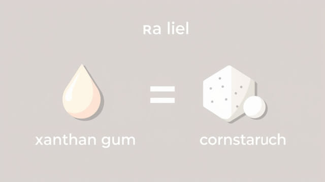 Xanthan Gum Vs Cornstarch Ratio