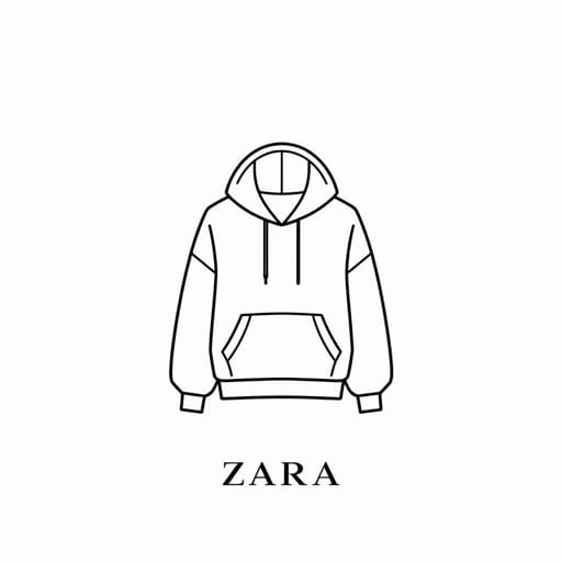 Zara Boxy Fit Hoodie